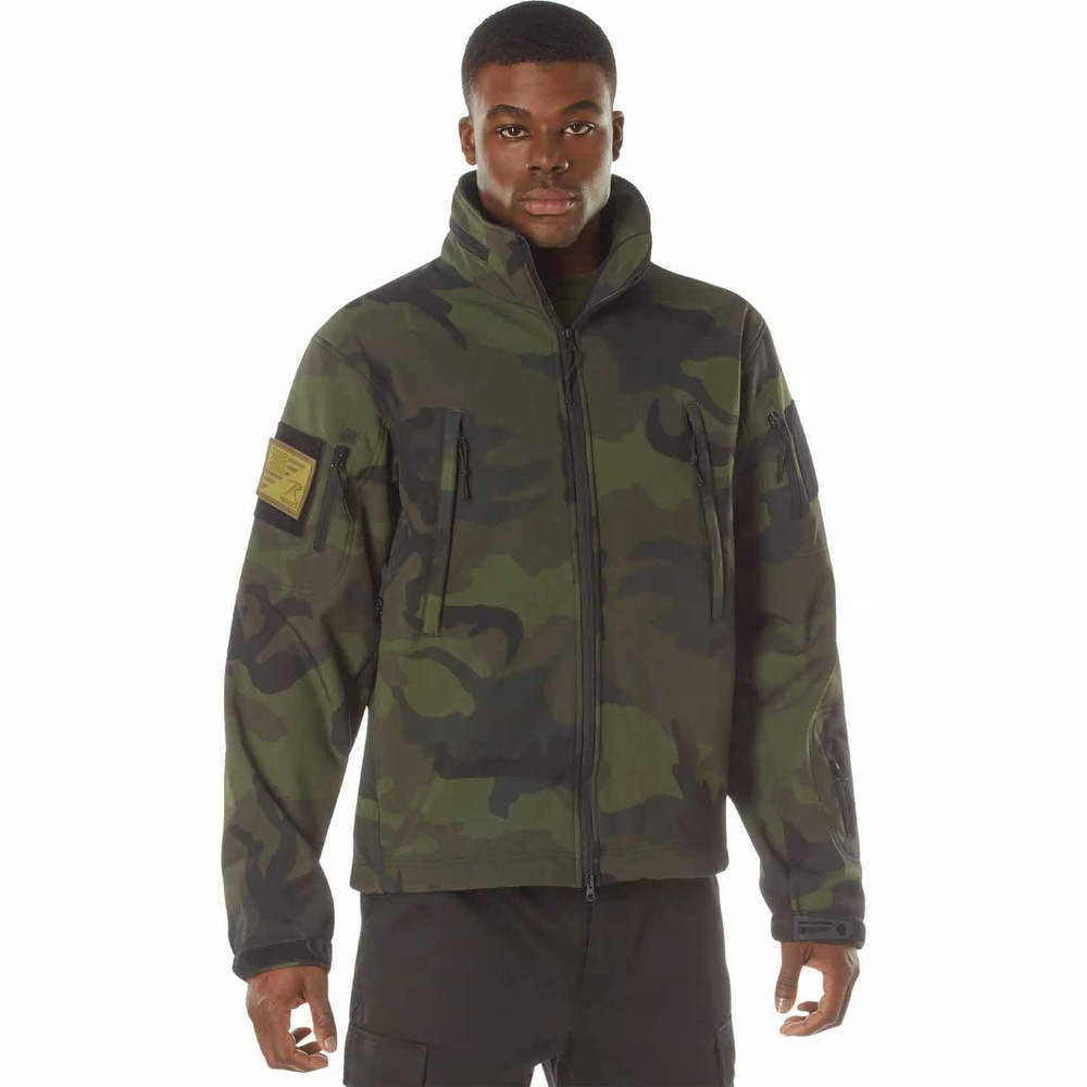 * ROTHCO * ' MIDNIGHT CAMO SPECIAL OPS SOFT SHELL JACKET ' MENS ' SIZE L '