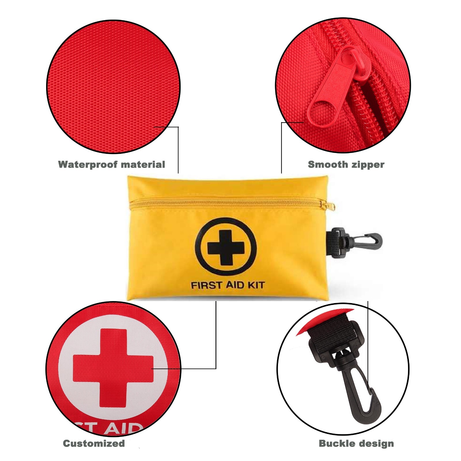 151 Pcs First Aid Kit Medical Emergency Trauma Military Survival Travel Portable