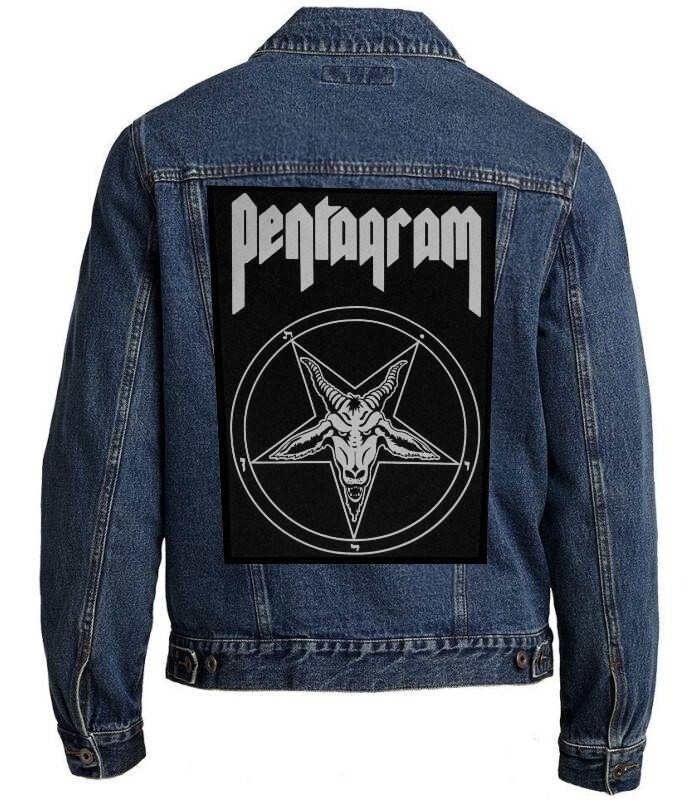 Pentagram Baphomet Back Patch | Sabbatical Goat Devil 666 Gothic Witchcraft Logo