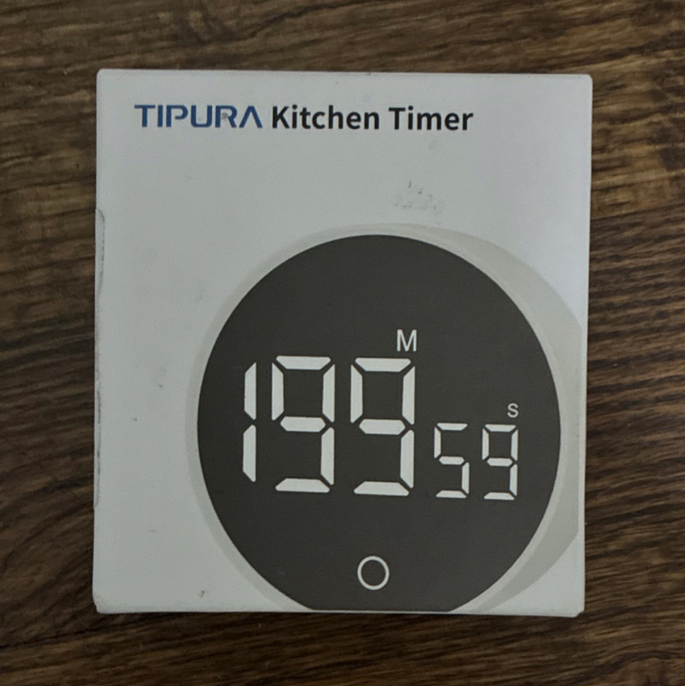 TIPURA T1 Digital Kitchen Timer Countdown Battery Powered Plastic