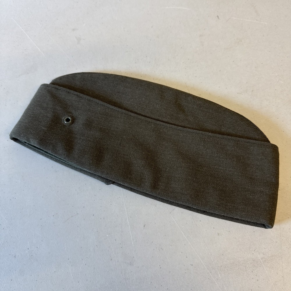USMC Garrison Cap Size 6 7/8 Hat - Poly/Wool Gabardine MC Green