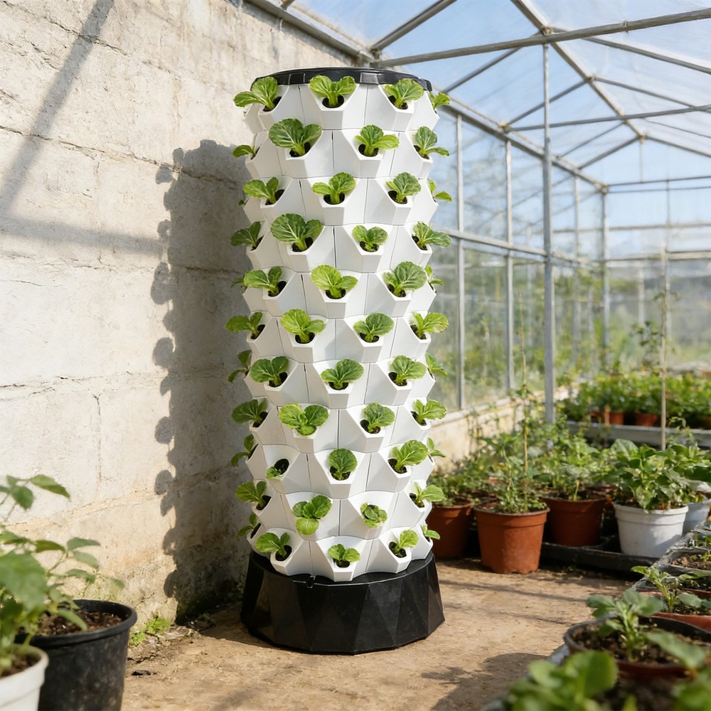 80 Pots Hydroponics Tower Set, Hydroponic Growing Kit, Hydroponic Growing Tower