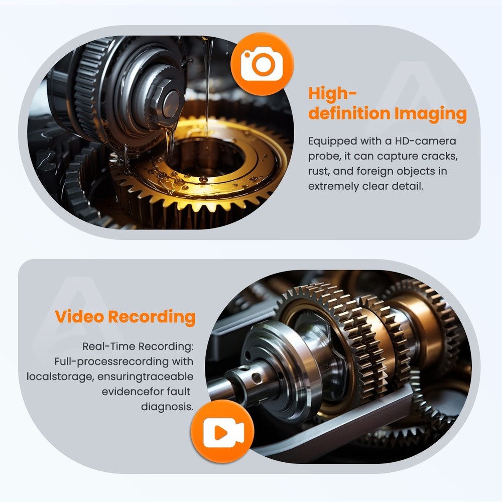 Articulating Borescope 3.9MM Two-way 210° Video Endoscope Inspection Camera