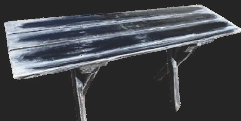 Hand Made Antique Oak Bench 37”x12”x18”