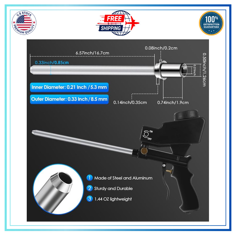 Sand Blaster Long Nozzle Attachment, Sandblasting Nozzle Tip Adapter for Spot...
