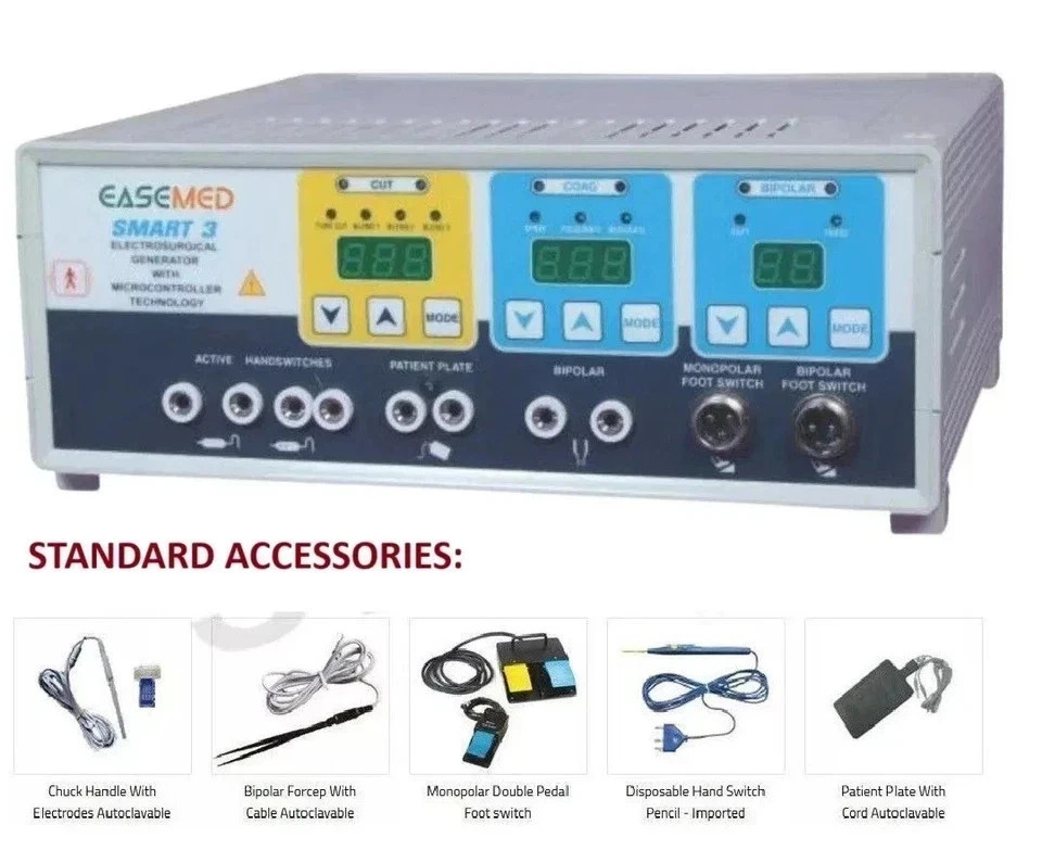 Smart 3 Electrosurgical Generator Machine 300 Watt Bipolar And Monopolar