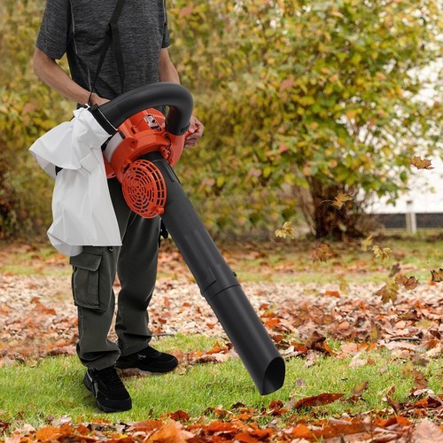 Handheld Gas Powered Leaf Blower &Leaf Vacuum Mulcher with Collection Bag