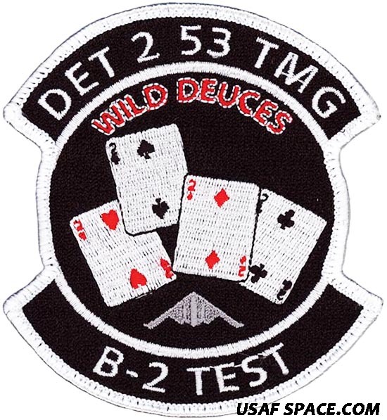 USAF 53d TEST MANAGEMENT GROUP DETACHMENT-2 –WILD DEUCES–B-2 TEST PATCH