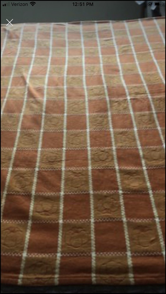 Fall Pumpkin Cotton Rectangular Woven Tablecloth 96” x 58”