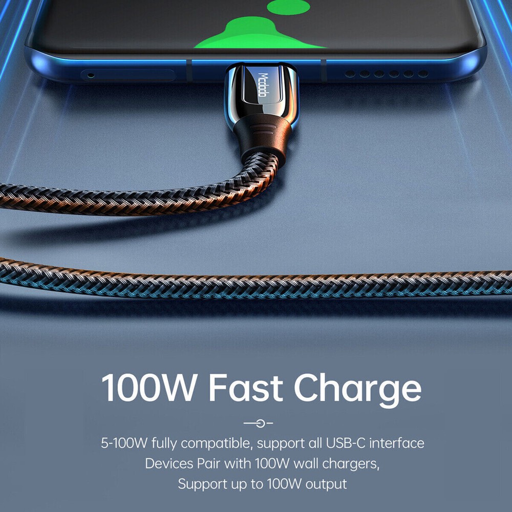 PD 100W 5A Mcdodo Type-C to Type C Fast Charging Data Sync Charger Cord