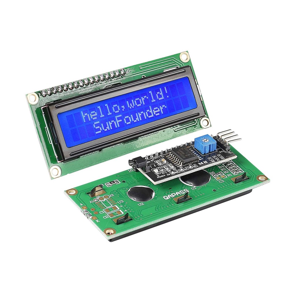 SunFounder IIC/I2C/TWI LCD1602 Display Module Compatible with 16x2 I2C LCD
