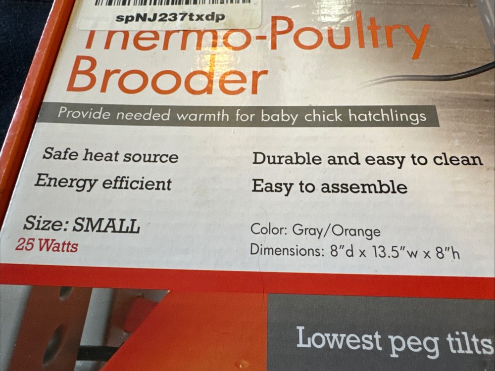 K&H Thermo-Poultry Brooder - Adjustable Height - Pre-owned - Tested - Very Good
