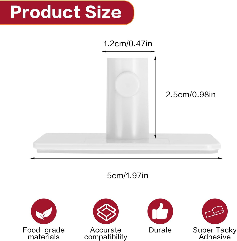 Stand Mixer Attachment Organizer for Kitchenaid Accessories, White