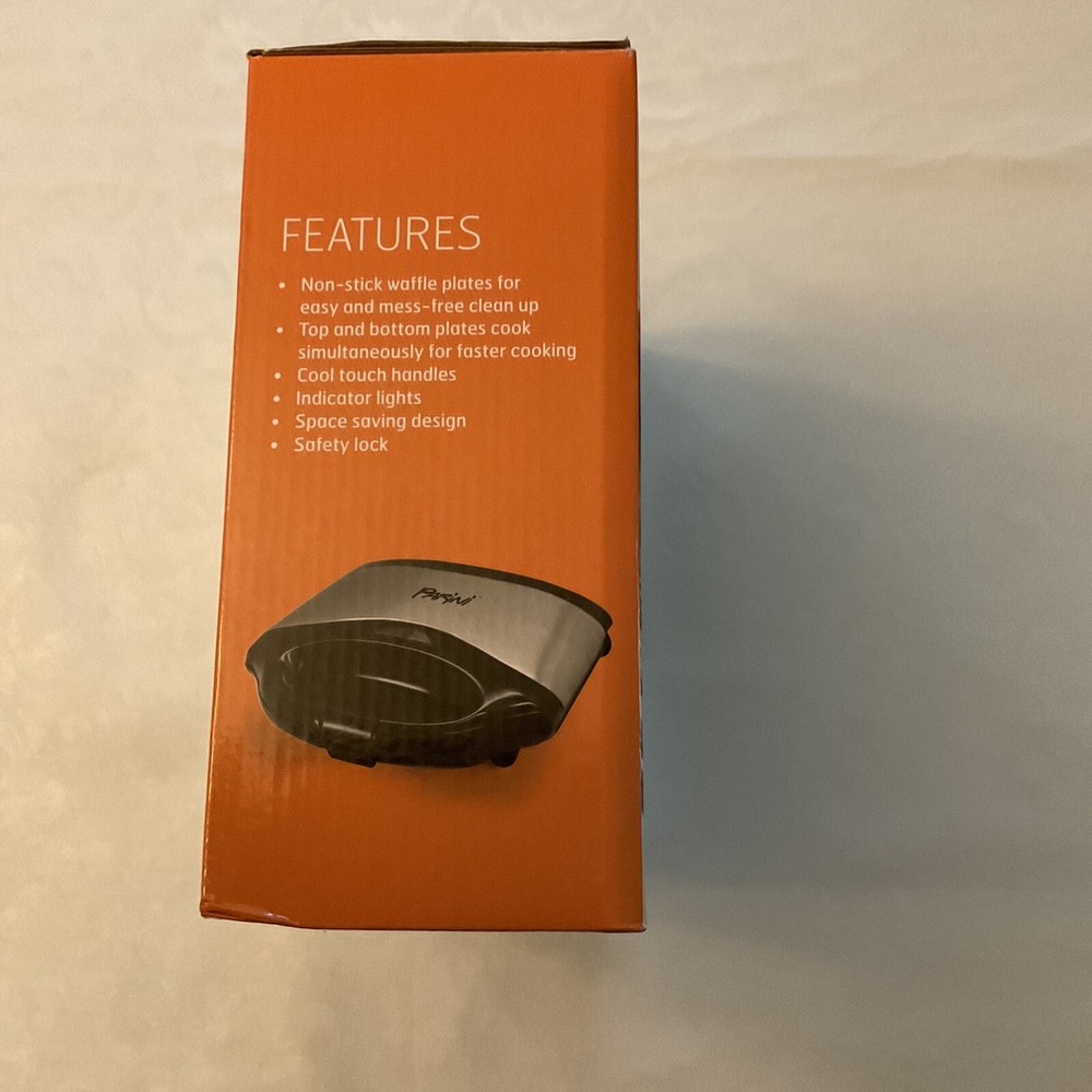 Parini Belgian Waffle Maker Electric. Indicator Light When Ready. New In Box.