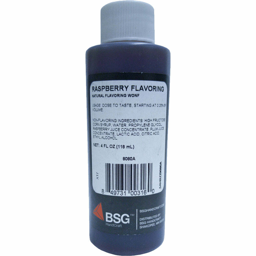 Unfermentable Raspberry Fruit Flavoring 4 oz