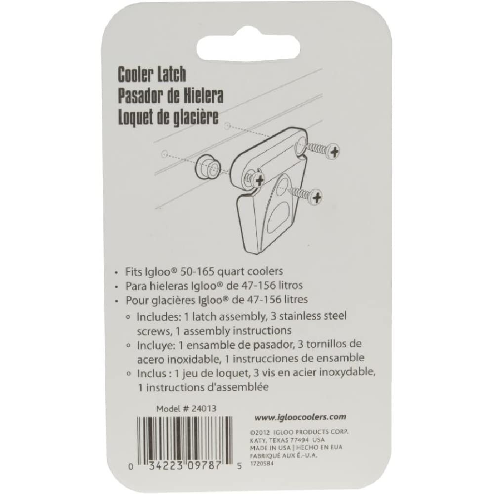 Universal Plastic Latch Closure, White