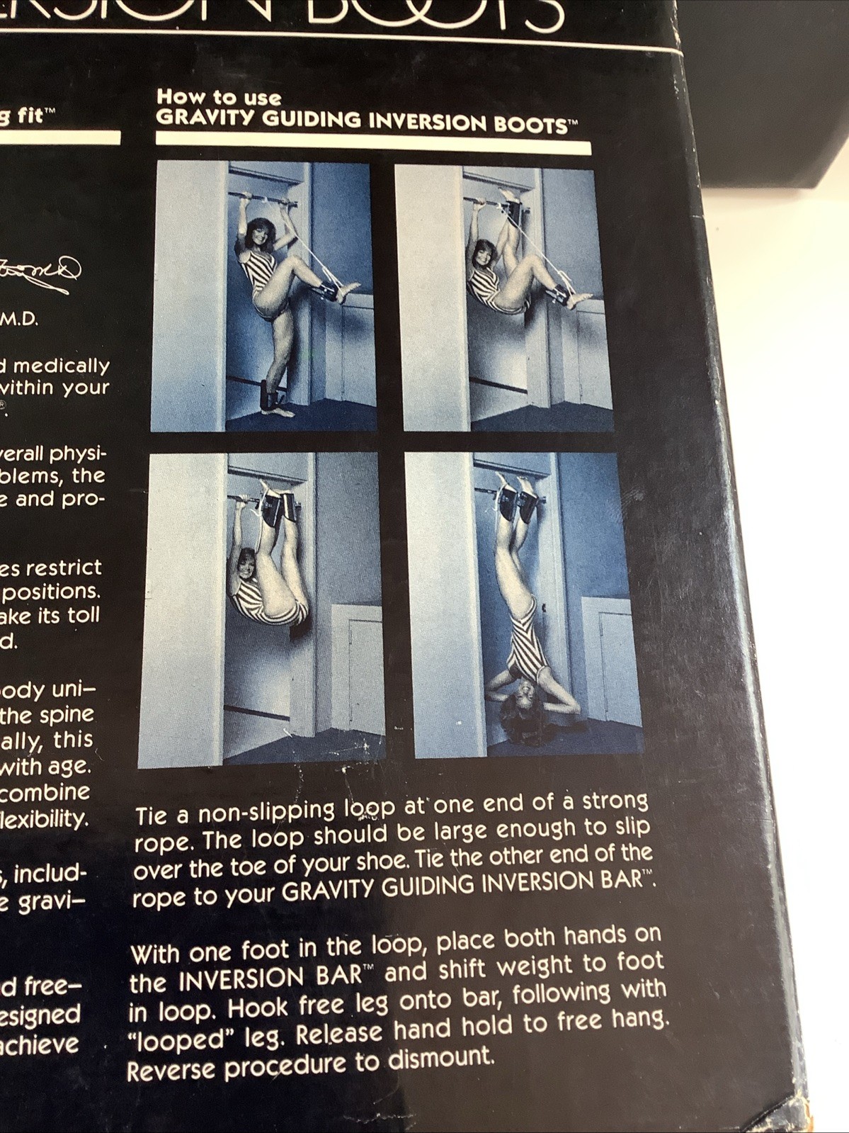 Vintage 1980’s Gravity Guiding System Metal Inversion Boots Ankle Holders w/ Box