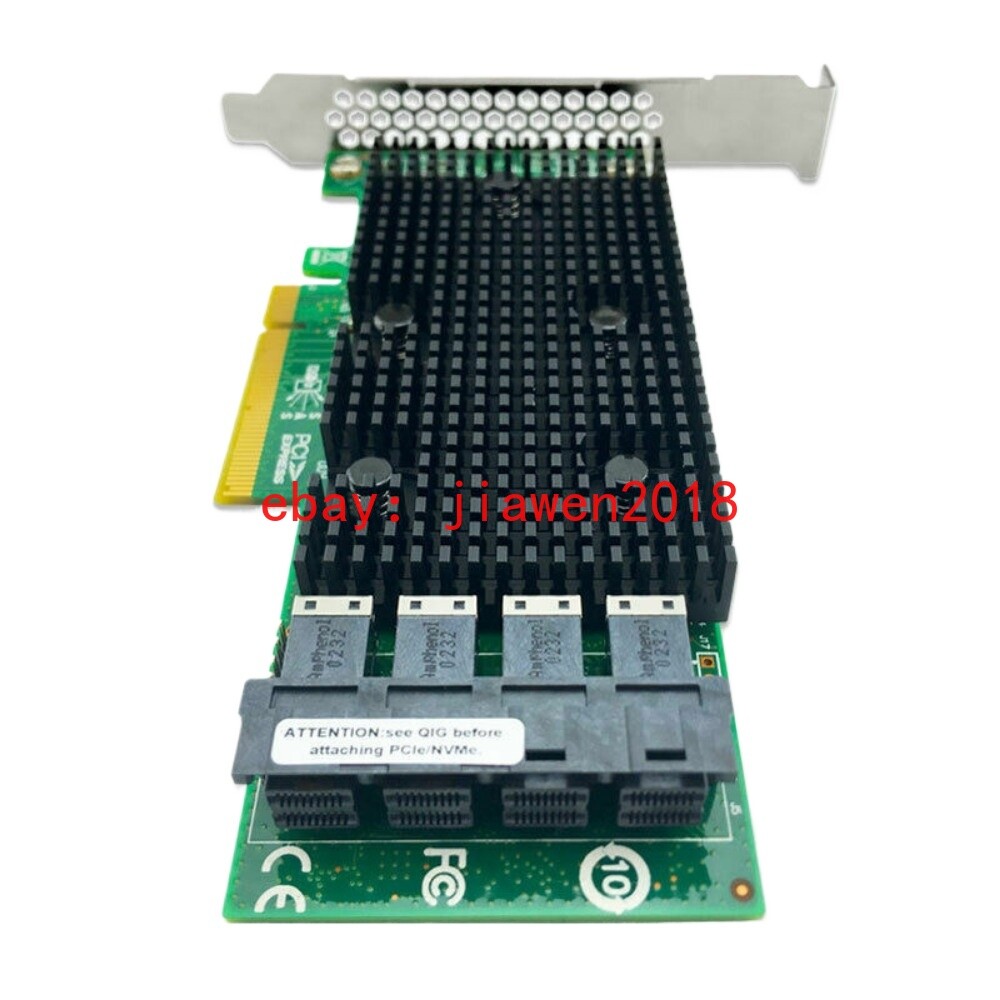 Lenovo 430-16i 9400-16i 12Gb/s NVMe Tri-Mode HBA PCIe +4*SFF-8643 SATA Cable US