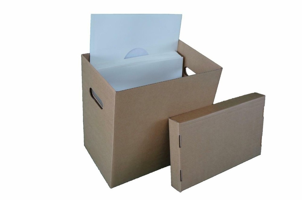 Vinyl Record Storage Box for 12" Records LP's 10 pack