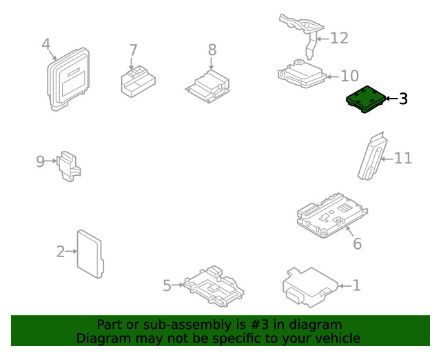 Genuine Audi Control Module 4N0-907-064-GH