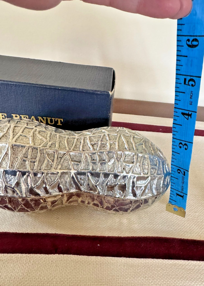 VTG FB Rogers THE PEANUT Silver Plated/Gold Plated Interior Peanut Shaped Dish