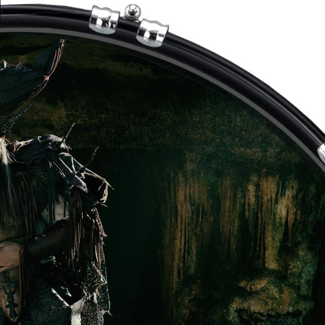 20" Custom Bass Kick Drum Front Head Graphical Fantasy 1