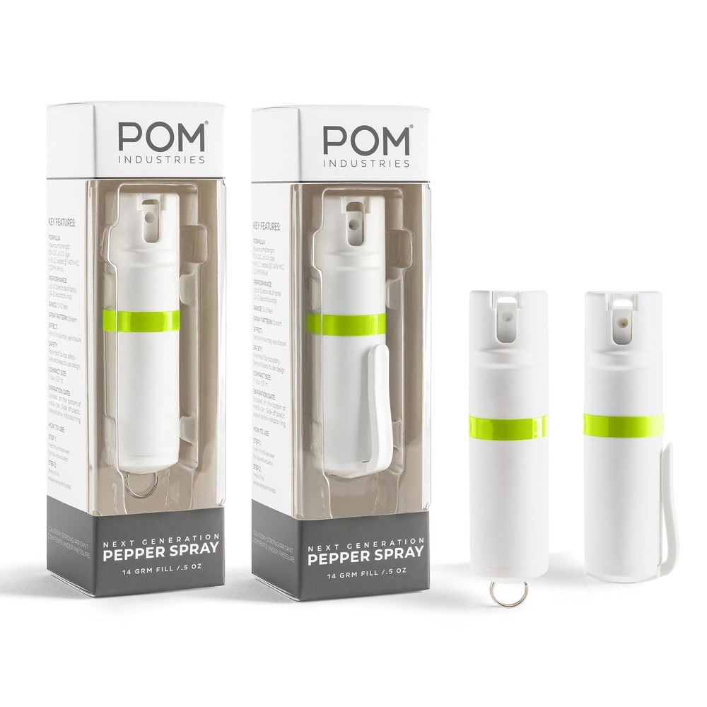 Pepper Spray Combo Pack Clip & Keychain - Maximum Strength OC Spray Self Defe...