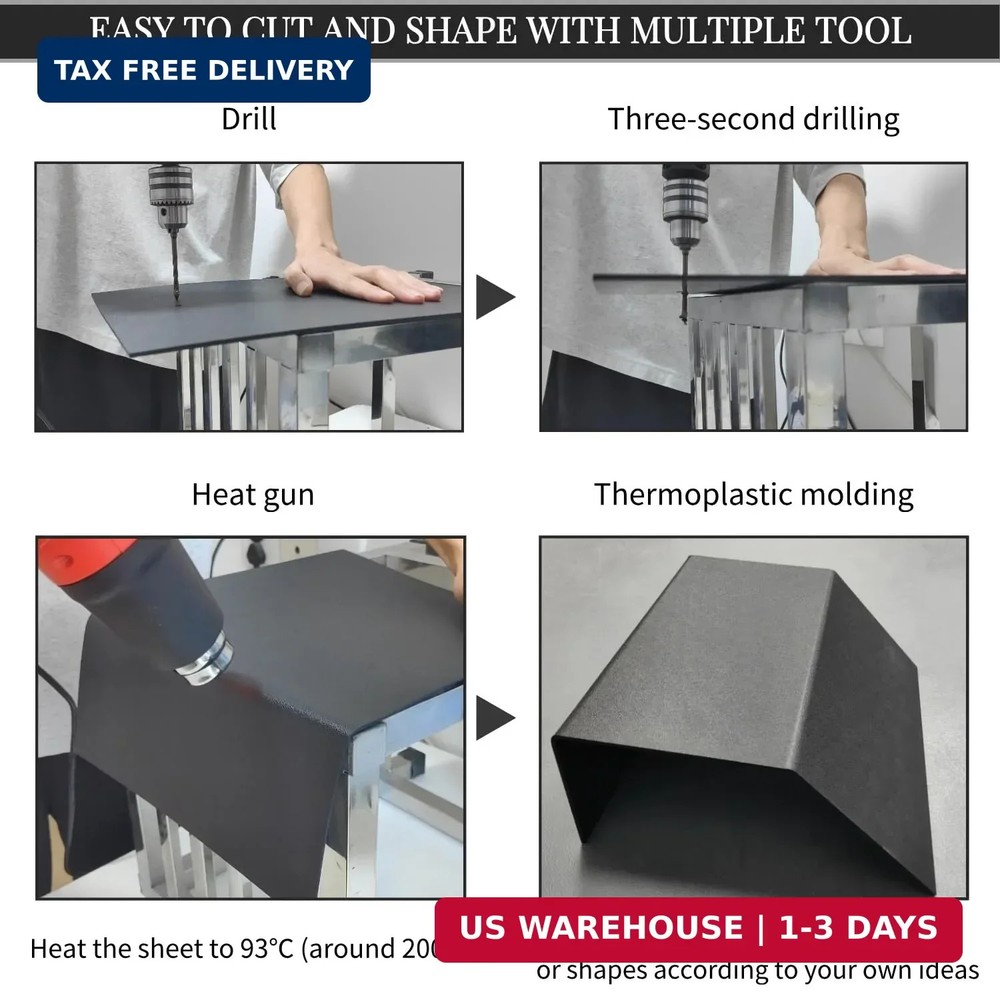 Black ABS Plastic Sheet,Moldable Plastic Panels,Thermoplastic Hard Board,High Fl