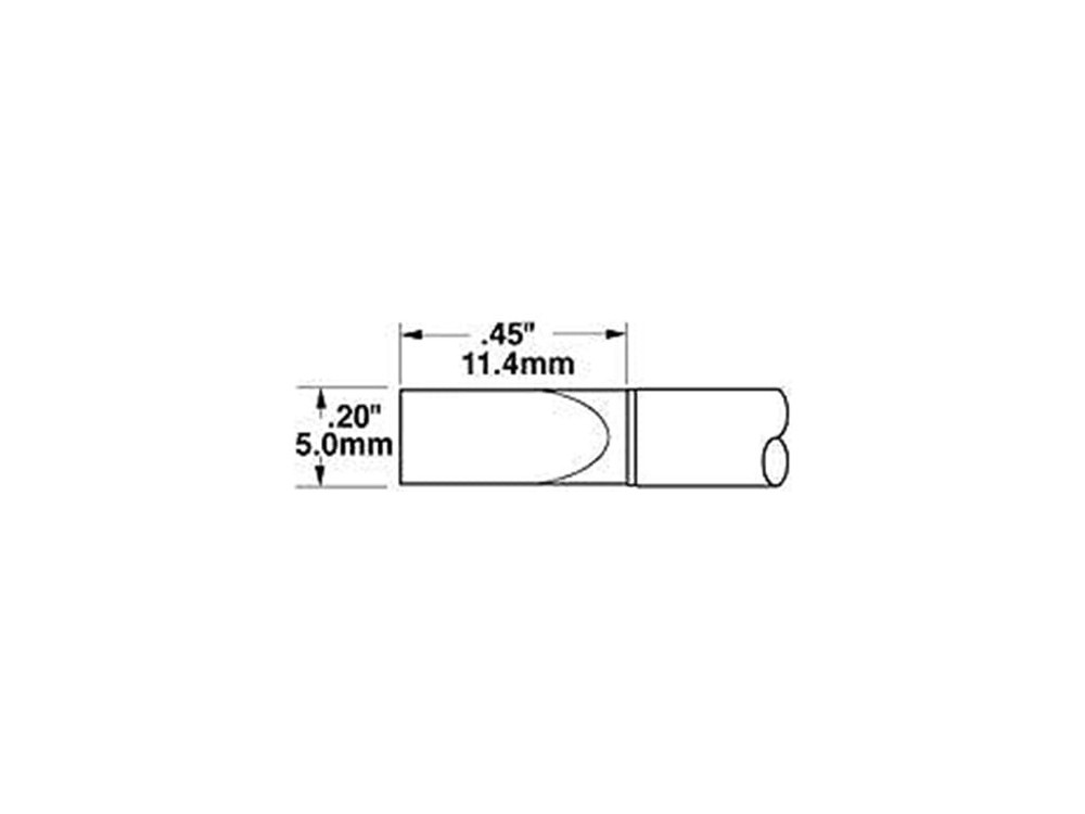 Metcal STTC-065 Cartridge, Chisel, 5mm (0.2 In)