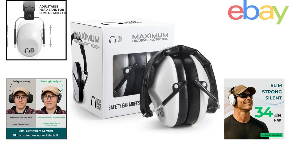 Effective Sound Isolation Ear Muffs, 34dB NRR for Sensory Sensitivity Needs