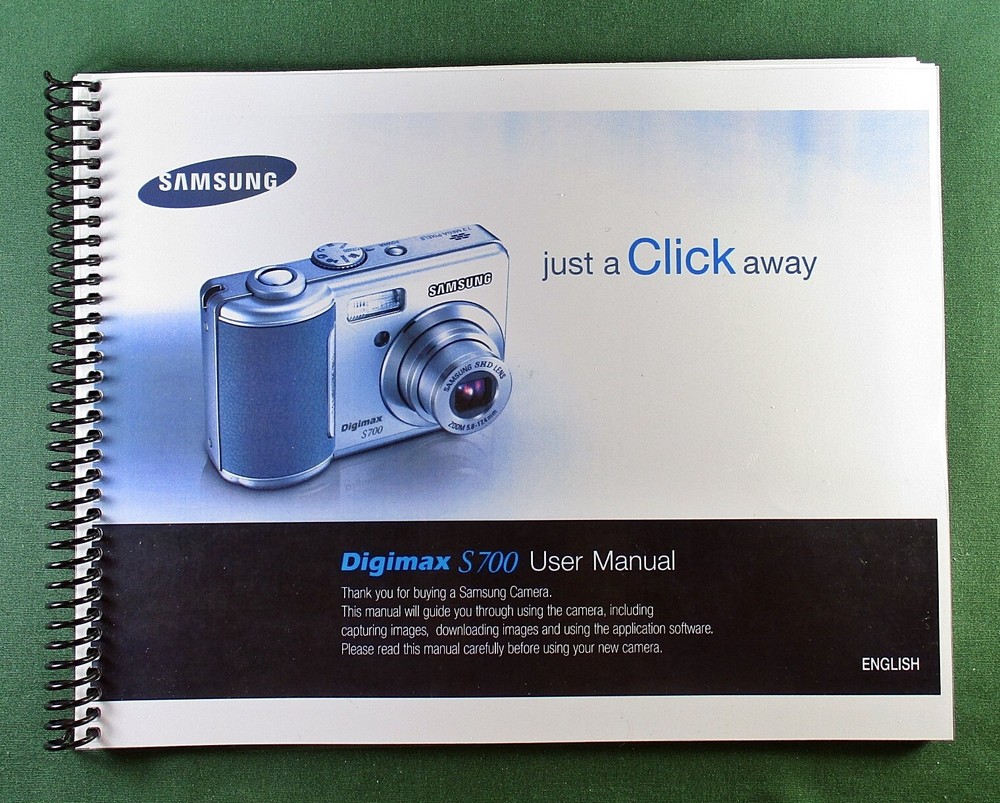 Samsung S700 User's Manual: 78 Pages & Protective Covers