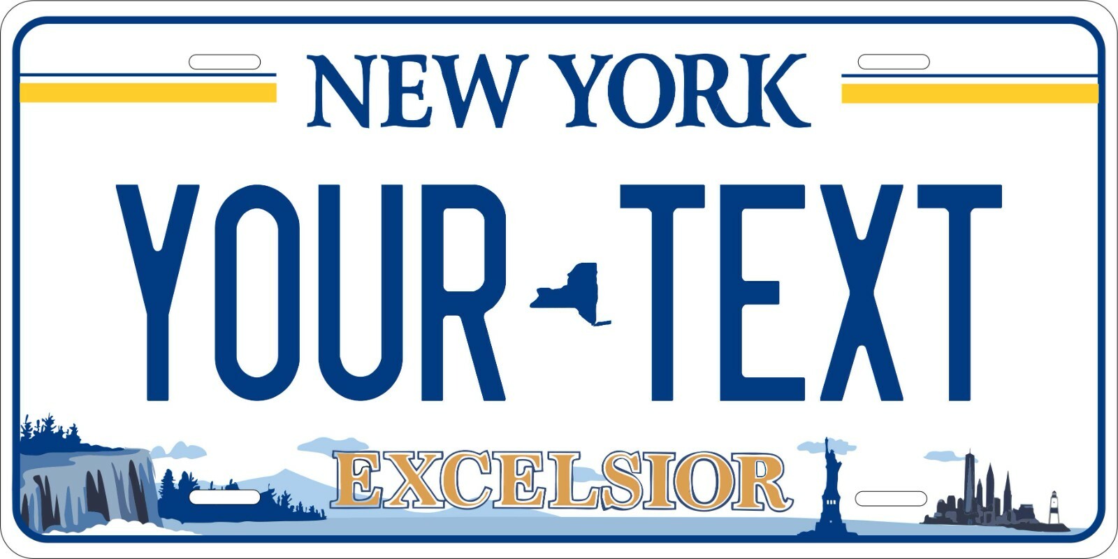 New York 2020 License Plate Personalized Custom Car Auto Bike Motorcycle Moped