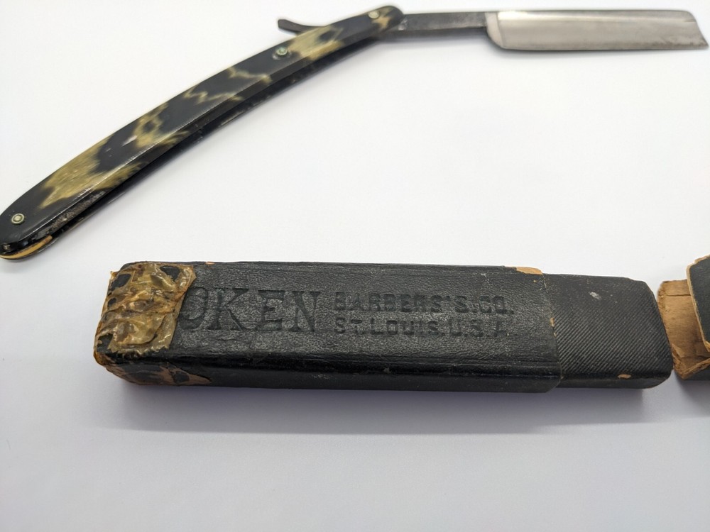 vVntage German straight razor With Box