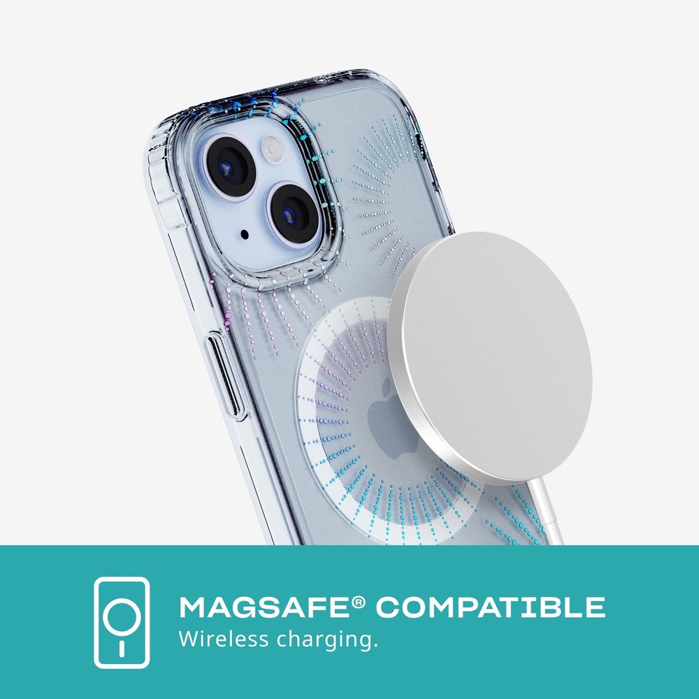 Tech21 Evo Sparkle Case iPhone 16e/15, MagSafe Compatible, 12ft Drop Protect