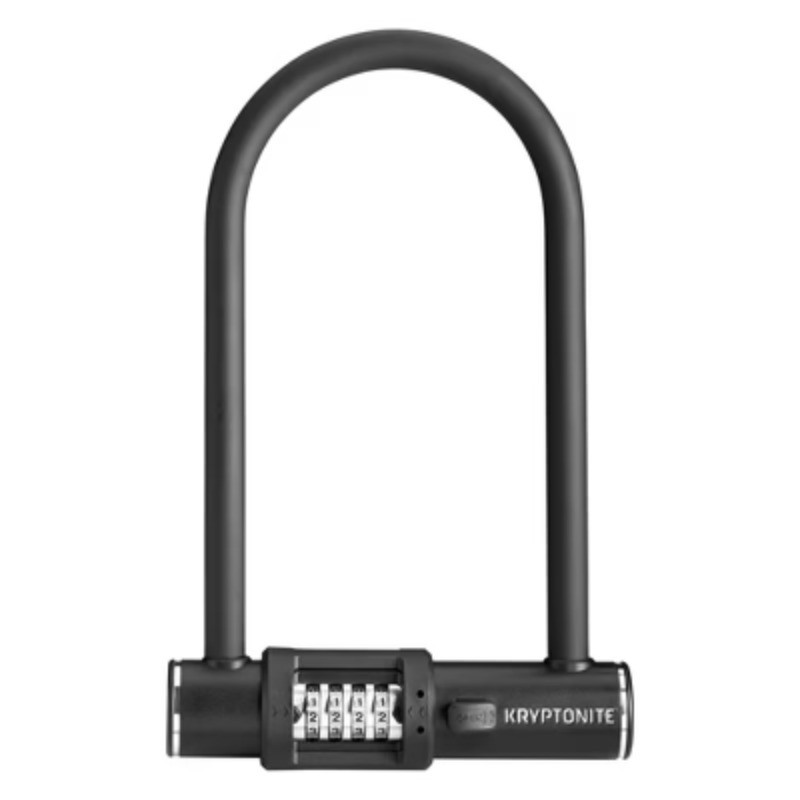 Kryptonite Combination U-Lock - Black: Secure Bike Lock, U-Locks Type
