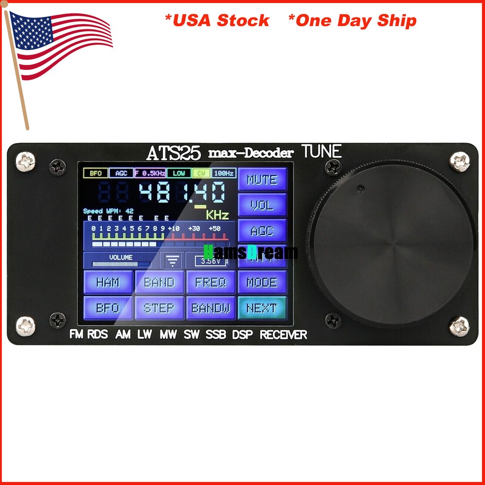 HamGeek ATS25max-Decoder Si4732 Full Band Radio Receiver DSP SW Official Version