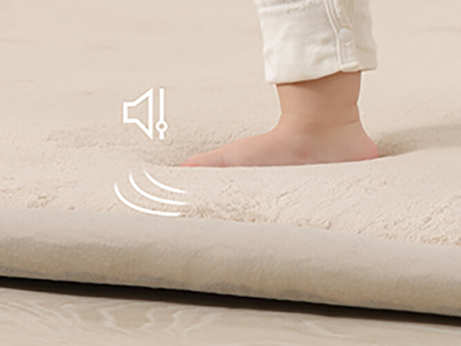 Memory Foam Baby Play Mat Thick Large Gym Crawling Mat Non Slip Breathable