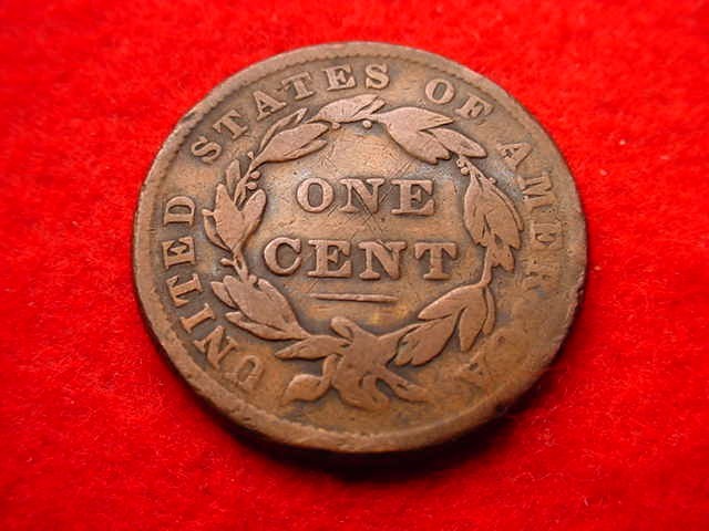 1838 CORONET HEAD LARGE CENT COPPER CENT! #T-186