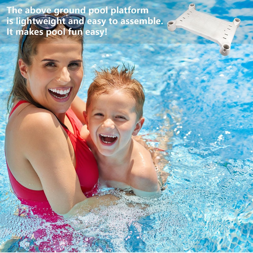 Platform Replacement for Above Ground BiltMor Swimming Pool Step (Gery)