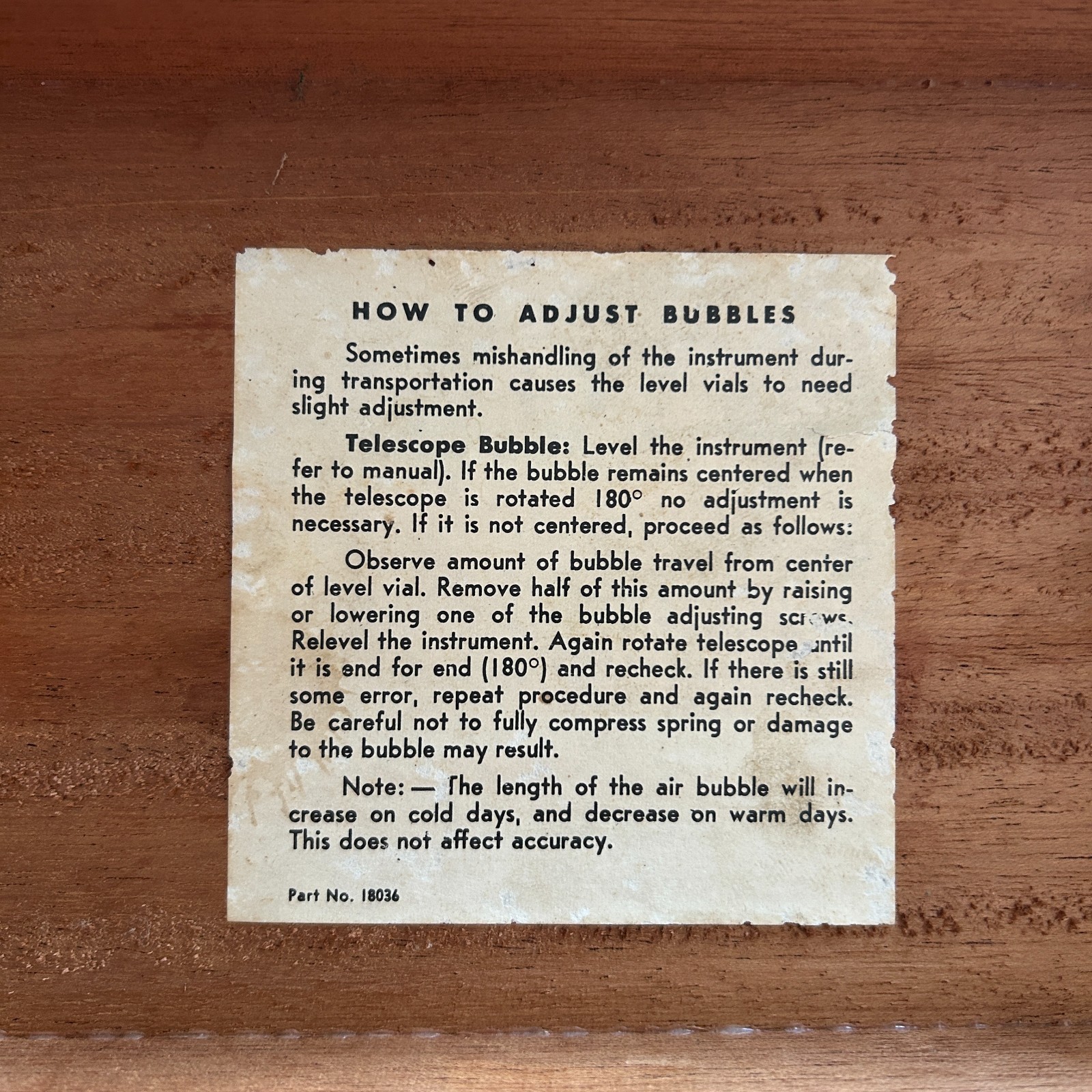 Vintage 1960's USA Craftsman Surveying Transit with Sear Roebuck Wooden Case