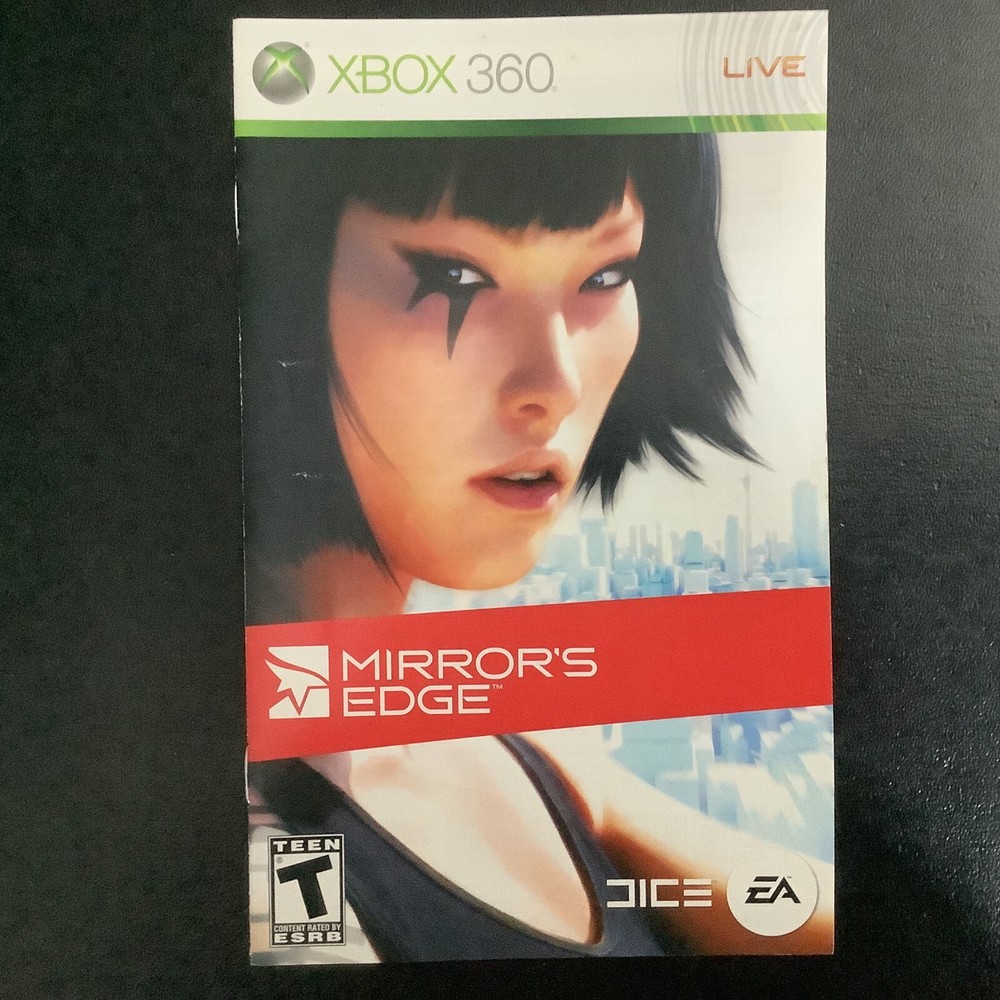 Mirror's Edge Microsoft Xbox 360 Instruction Manual Only