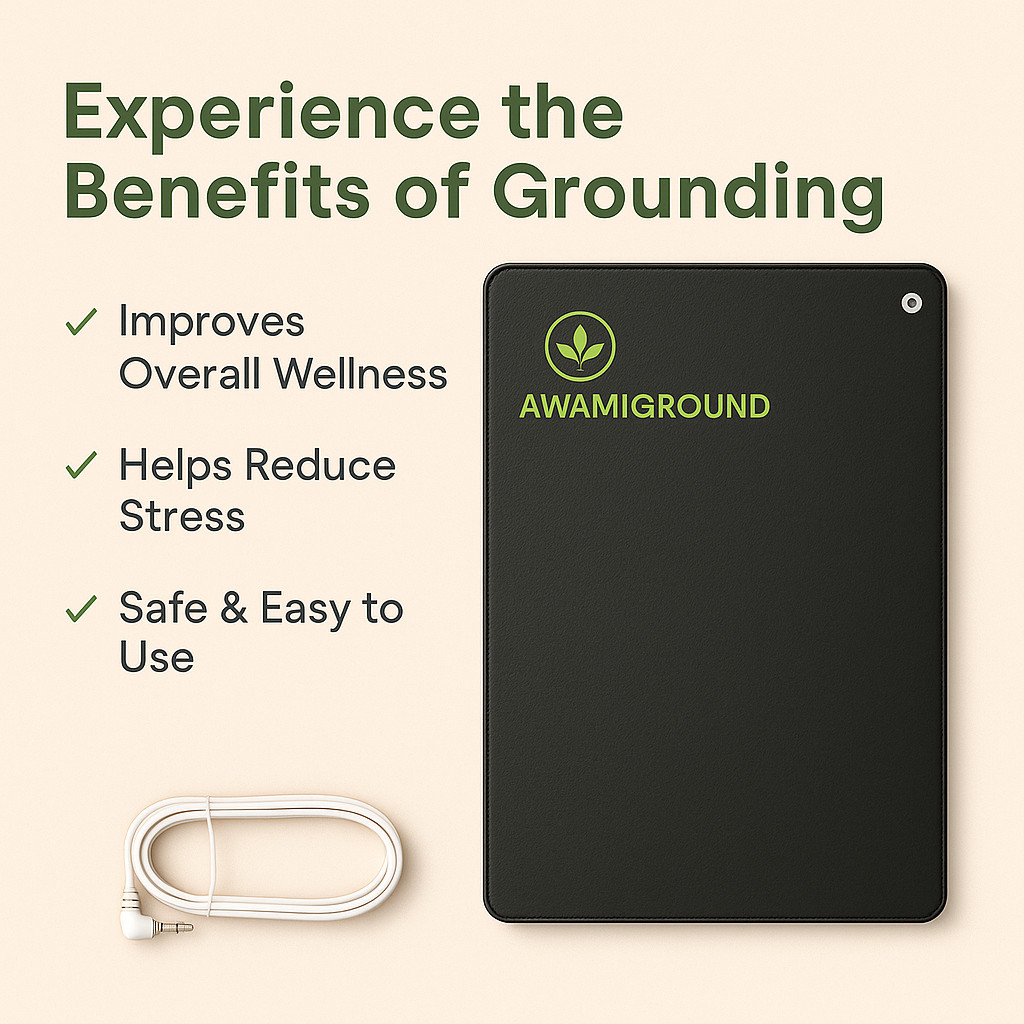 Grounding mat by Awami ground with 15 feet cord and tester pen included
