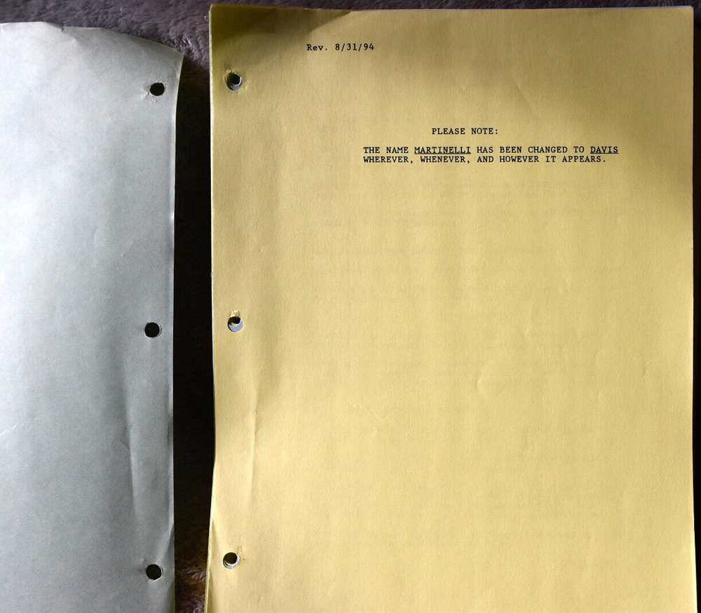 1994 The Lemon Grove Original Screenplay Shooting Script