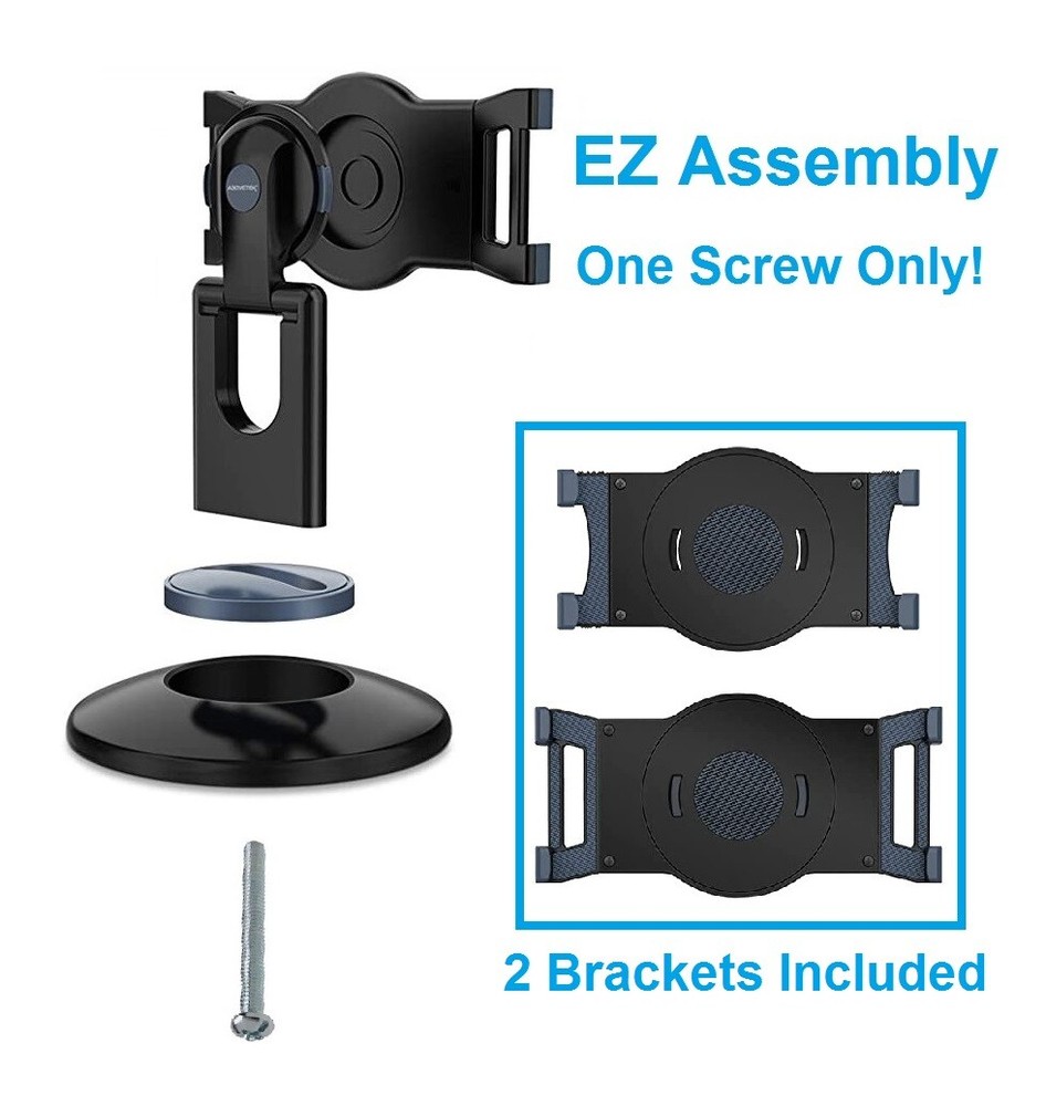 360 Rotating Tablet Stand Holder Desktop Display Adjustable For All 6" - 13"