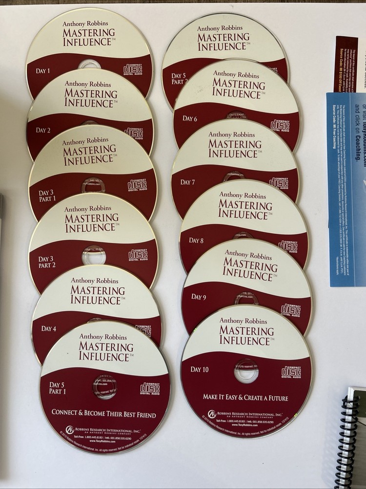 Anthony Robbins – Mastering Influence: 10-Day System 12 Disc & More