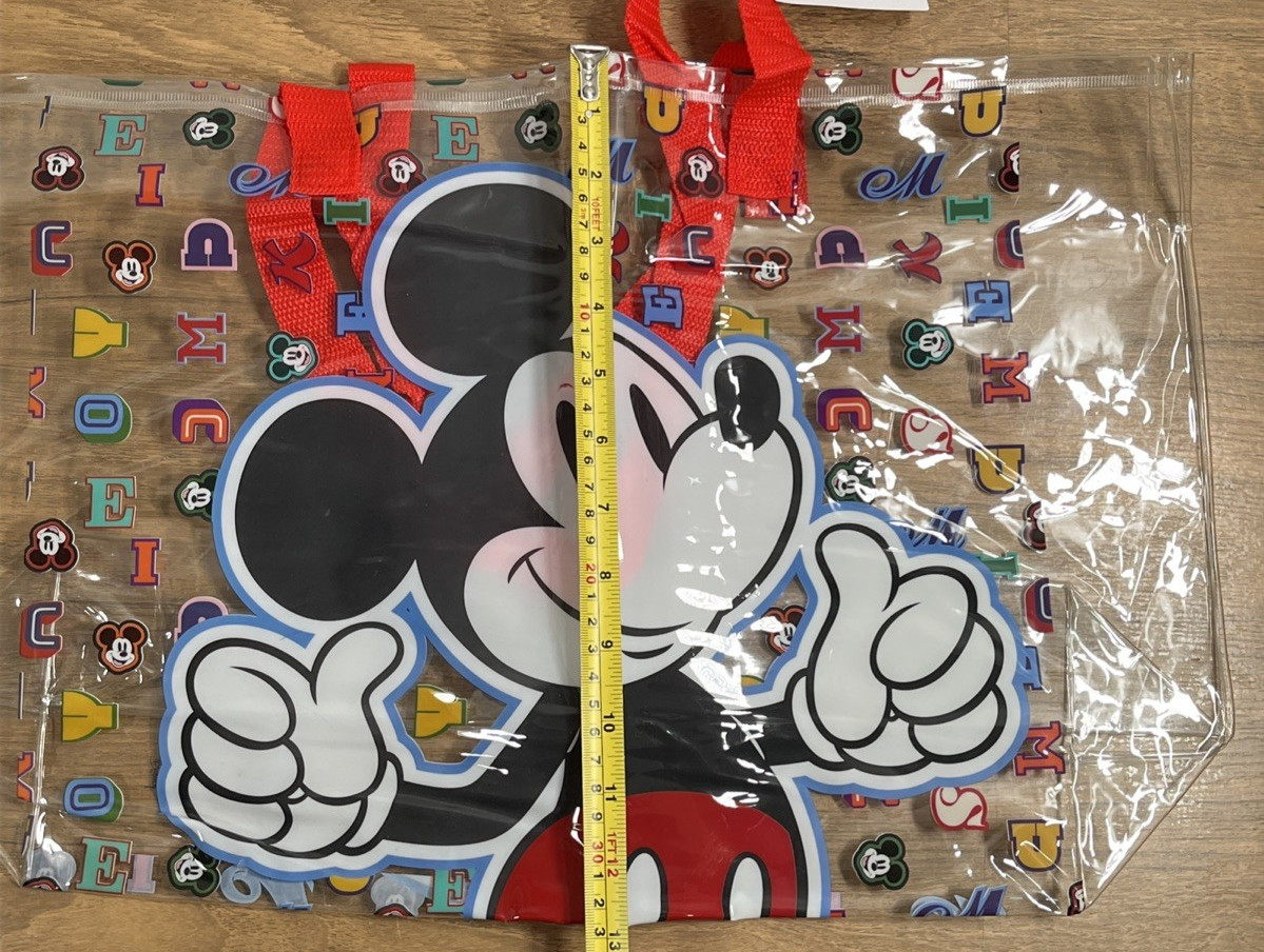 Disney Mickey Mouse Tote Clear Tote Bag NWT Trending