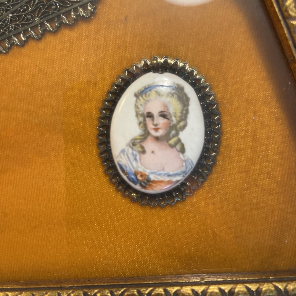 Victorian Style Fan Shaped Shadow Box Frame