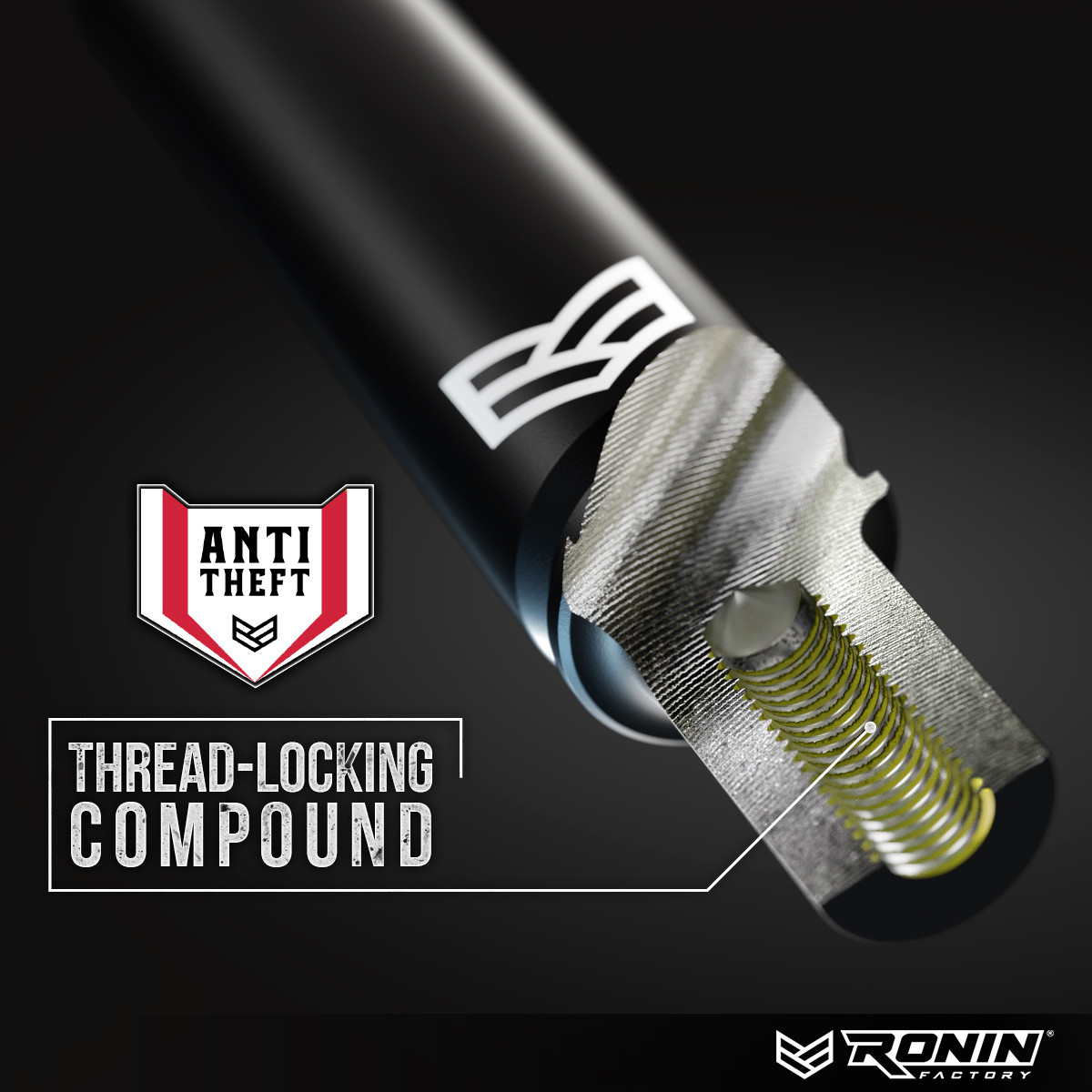 RONIN FACTORY 50 CAL BULLET ANTENNA CHEVY SILVERADO ANTI-THEFT