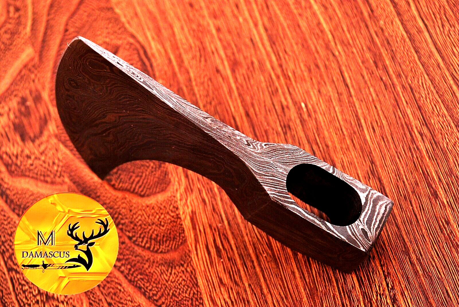 CUSTOM HANDMADE FORGED DAMASCUS STEEL AXE HEAD VIKING HATCHET TOMAHAWK 932