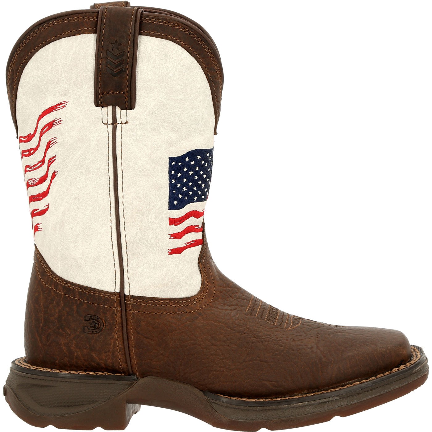Lil' Rebel™ by Durango® Big Kids Distressed Flag Western Boot